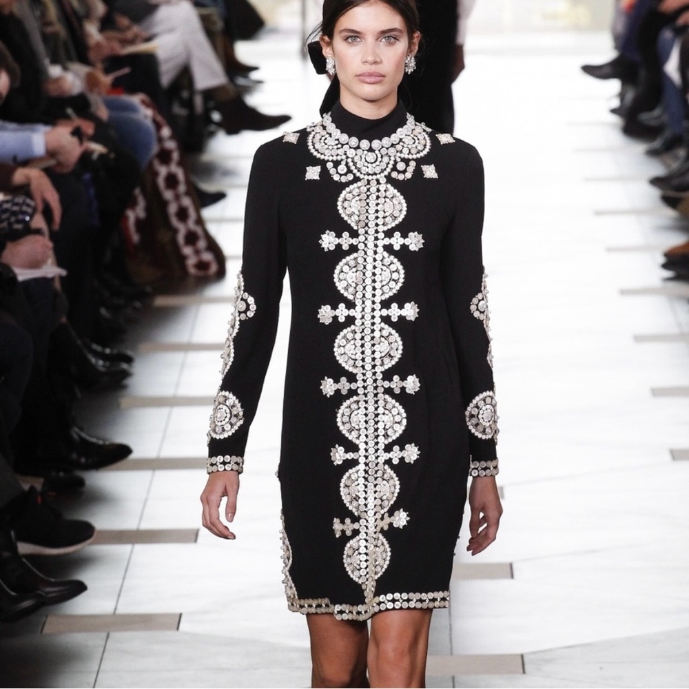 RARE - Tory Burch Runway Embellished Dress Fall/Winter 2017 Collection